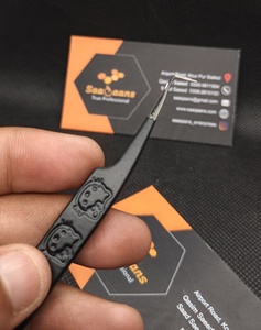 แหนบต่อขนตา Saaqaans Enterprises ลายเฮลโลคิตตี้ ป้องกันไฟฟ้าสถิต ป้องกันแม่เหล็ก ทำจากสแตนเลส ขนาด 10 มม. ใช้งานสะดวก - Product Image 2