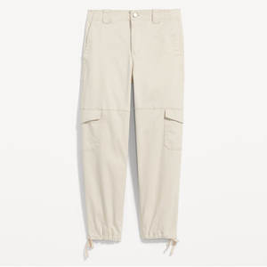 Most Selling <b>Women</b> <b>White</b> Colour Basic Cargo Sweatpants With <b>Elastic</b> <b>Waist</b> and Side Pockets <b>Women</b> Casual <b>Trousers</b> - Product Image 2