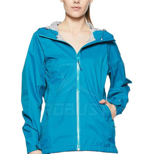 Nueva moda para mujer Slim Fit transpirable impermeable PU lienzo rompevientos prendas de vestir diseños personalizados producto terminado-venta al por mayor - Product Image 1