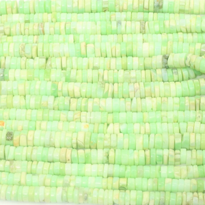 Hermosas Cuentas de Ópalo Verde Boulder, Lisas, Forma de Neumático, Cuentas de Piedras Preciosas, 6-8mm, Ópalo Verde, Forma de Rueda Lisa, Cuentas para Joyería - Product Image 4