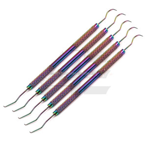 Spatule à tartre dentaire et sonde dentaire (Lot de 5) Couleurs arc-en-ciel Personnalisé Vente en gros 2026 - Product Image 1