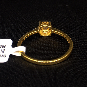 แหวนทอง14K สุดหรูพร้อมเพชรเจียระไนแบบทรงกลมสวยงาม - Product Image 4