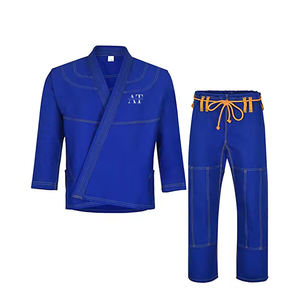 Uniforme de Jiu-jitsu de artes marciales de diseño personalizado, uniforme de Jiu-jitsu de color sólido para venta en línea - Product Image 2