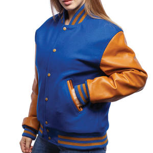 High Quality Women's Stylish Lettermen Jacket with Knitted Breathable Canvas <b>Fabric</b> - Product Image 1