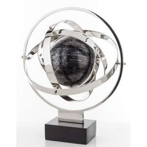 Office <b>Desk</b> Table Decor Decorative Armilary Globe Model With Base Accent Metal Crafts For Decoration Accessories - Product Image 5