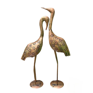 ชุดโชว์ผลงานเหล็กรูปนกกระเรียนแบบแอบสแตรก2ชิ้นพร้อมดีไซน์แบบคัตเอาท์ - Product Image 1