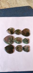 Piedra Preciosa de Ágata Musgosa en Forma de Corazón, Acabado Artesanal, para la Fabricación de Joyas, Precio al por Mayor - Product Image 2