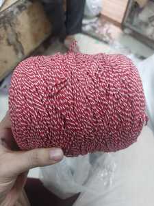 Corde en coton sur mesure sous forme torsadée bicolore à des fins variées et également pour la revente. - Product Image 5