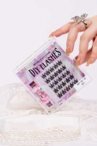 Pre-glued Handmade Synthetic Hair C Curl Cluster Eyelashes 14mm 0.07mm Ultra Soft Light Weight NBT-QC-28 (BC) - Product Image 4