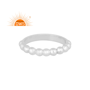 Anillo de banda hecho a mano de plata esterlina fina de la mejor calidad, joyería personalizada para mujer, regalo para ella - Product Image 2