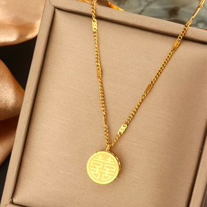 Collane in Acciaio Inossidabile Semplici e alla Moda per Donne, Collane con Margherita, Perla e Zircone Quadrato Resistenti allo Sbiadimento - Product Image 4