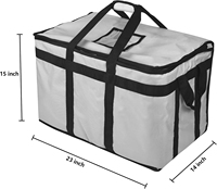 Sac isotherme pour la distribution de nourriture, sac isotherme pour repas froids avec fond et séparateur intégrés pour les aliments chauds et froids à l'extérieur