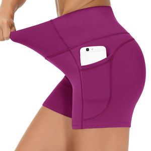 Women's High Waist Seamless Fitness Shorts Quick Drying Hip-Lifting Yoga Shorts Breathable Sweat-Wicking Sports Pants for Women - Product Image 3
