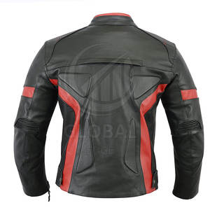 GLOBAL EDGE 2025 Dernier style Veste de moto en cuir sur mesure pour homme Manches longues Haute qualité Respirant Hiver Service OEM - Product Image 4