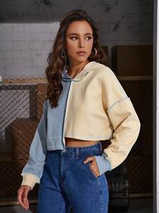 Nuevo estilo personalizado gota hombro moda entrenamiento transpirable chándal cintura elástica Sexy pulóver Sudadera con capucha chándales mujeres - Product Image 4