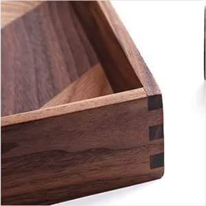 Bandeja de madera para servir alimentos con bandeja para servir - Product Image 3