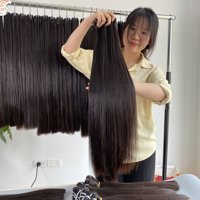 Plus grande usine de cheveux du Vietnam : Vente de lots de cheveux 100% humains Remy vierges, lisses et soyeux, couleur noir naturel, longueurs de 8 à 40 pouces, cheveux bruts