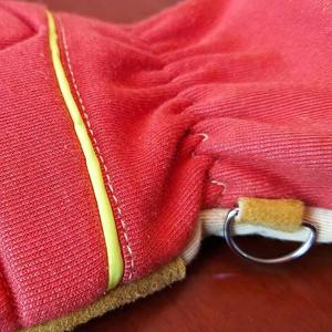 Gants de lutte contre l'incendie en cuir de vache fendu XL robustes gants de soudage renforcés de sécurité industrielle pour la Protection des mains et des bras des ouvriers - Product Image 4