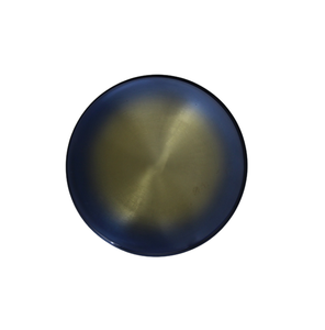 Noël décoratif fer métal suspendu plaque décorative murale plaque ronde en laiton bleu couleur plaque pour la décoration de la maison - Product Image 1