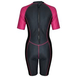 Traje de Baño de Manga Corta para Mujer, Traje de Baño de Una Pieza, Proveedor OEM ODM - Product Image 3