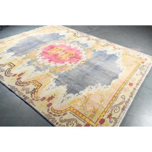 Alfombra de 8.5x11.4 pies, Alfombra Turca Vintage, Alfombra Ikat Azul - Product Image 2