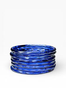 กำไลแก้วเหลี่ยมเงาสีน้ำเงินเข้ม สไตล์ทันสมัยสำหรับงานแต่งงาน ประดับมุกเทียม ดูสะอาดตา เหมาะสำหรับสวมใส่ในชีวิตประจำวันสำหรับผู้หญิง - Product Image 2