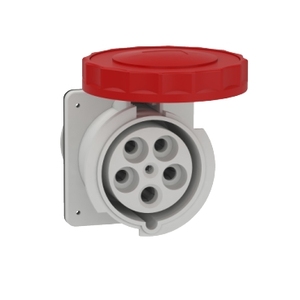 Per SCHNEIDER ELECTRIC 81695 Mureva PK Presa Diritta 125A 3P+N+E 400V IP67 per Montaggio a Pannello Altri Connettori - Product Image 1