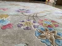 Tapis de haute qualité, livraison rapide, tapis indotibétain floral exquis, tissé à la main en laine de Nouvelle-Zélande, chef-d'œuvre artisanal