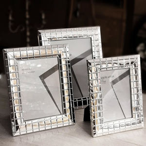 Marco de Fotos Rectangular de Aluminio Plateado, Diseño Exclusivo, Decoración Moderna para el Hogar - Product Image 5