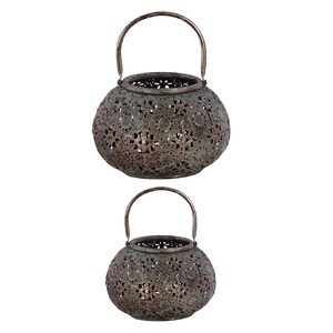 <b>Copper</b> Antique Finished Classic Design Metal Pitcher Design <b>Lantern</b> With Handle Candle Holder For Home & Wedding Decoration - Product Image 2