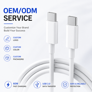 <span class=keywords><strong>C</strong></span>âble <span class=keywords><strong>USB</strong></span>-<span class=keywords><strong>C</strong></span> <span class=keywords><strong>USB</strong></span> 2.0 en PVC <span class=keywords><strong>1m</strong></span> 20V 3A 60W à charge rapide avec conducteur en cuivre pur pour transfert de données de téléphone portable, certifié CE/FCC/RoHS, toucher doux - Product Image 4