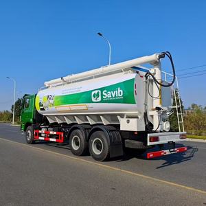Camión de distribución de granos a granel 6x4 de 30 metros cúbicos para fábrica, camión de distribución de granos a granel usado para automóviles - Product Image 5