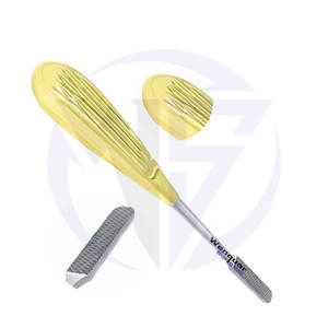 Raspador Nasal Ortopédico de 19 cm, Acero Inoxidable, Mango Dorado, Instrumento Quirúrgico de Alta Calidad con Certificación CE para Cirugía Ósea Facial - Product Image 5