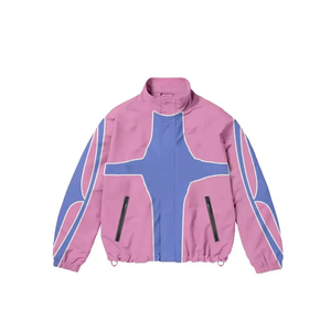 Conjunto de Chaqueta Cortavientos Estampada de Invierno para Hombre, Estilo Urbano, con Cremallera Reflectante, de Poliéster/Algodón, Dos Piezas, Transpirable, con Forro Polar - Product Image 5