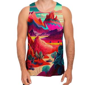 Camiseta sin Mangas Sublimada para Hombre, Precio Económico OEM, Súper Calidad, Transpirable, Logotipo/Colores Personalizados, Camiseta sin Mangas Sublimada para Hombre de Última Tendencia - Product Image 1