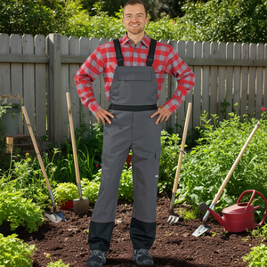 Weld <b>Shield</b> Size 52 Grey/Black Welding Bib Overalls <b>Protective</b> Garden Gloves & Gear - Product Image 3