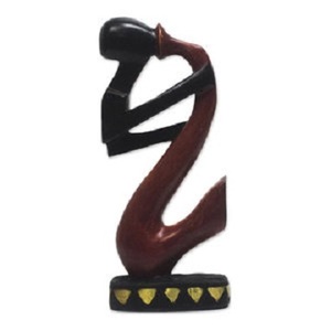 Figurine de bar en laiton, Sculpture naturelle, faite à la main, décoration abstraite - Product Image 5