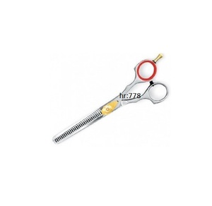 Tijeras de adelgazamiento de peluquería profesional diseño personalizado acero hecho a mano belleza y cuidado Personal producto - Product Image 1