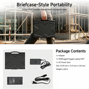 Portátil robusto de 14 pulgadas N14M con Windows 11 Pro, PC para exteriores de alta resistencia con IA, Intel Core Ultra 5 125H, 32GB+256GB, WiFi 6, BT 5.1 Industrial - Product Image 6