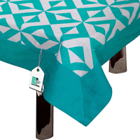 Nappe carrée en coton tissé imprimé personnalisable de qualité supérieure, motif floral élégant, surface imperméable, pour tables de salle à manger et intérieur
