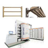 Machine de remplacement automatique de placage au chrome par pulvérisation PVD pour robinets de salle de bain, douches et accessoires sanitaires - Revêtement sous vide