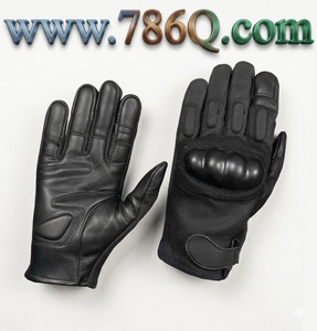 Guantes de cuero de motocicleta para conducir en clima frío tácticos resistentes al fuego y al corte - Product Image 1