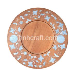 ถาดไม้สี่เหลี่ยมผืนผ้าโบราณฝังแม่ของถาดมุกแผ่นไม้ที่กำหนดเองสำหรับการตกแต่งช็อคโกแลต - Product Image 5