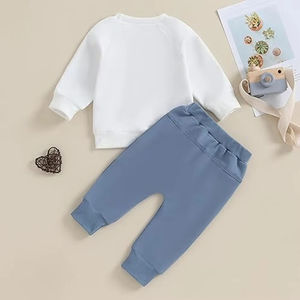 Conjuntos de chándales con capucha para invierno lisos y gruesos y cálidos de lana de algodón 430 GSM personalizados para niños al por mayor para invierno - Product Image 2