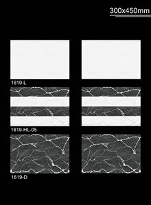 Decoración de pared interior hecha en India de alta calidad, azulejos de cerámica brillante esmaltados de 300x450mm, Color blanco, 8mm de espesor - Product Image 5