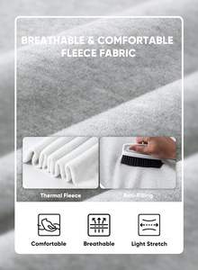 Heavyweight 500GSM Fleece Tracksuit for <b>Men</b> Custom Printing Zip Hoodie <b>Jogger</b> Pants <b>Navy</b> Grey Color Block Design Winter - Product Image 6