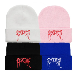 Nueva moda Bandas de música populares Regalos promocionales Sombrero Jersey de punto Gorro de punto de lana Cálido Sombrero de invierno de acrílico frío - Product Image 4