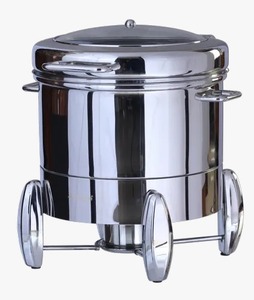 Plato de frotamiento redondo de buffet dorado/plateado 4,5/6/8L calentador de alimentos de acero inoxidable para Hotel restaurante Catering banquete de boda - Product Image 3