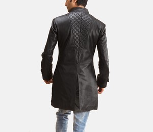 Chaqueta de invierno de diseño superior para hombre con cuello levantado manga completa 100% cuero de alta calidad personalizable precio razonable - Product Image 4