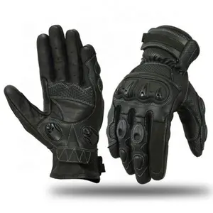 Motowolf Motorrad ausrüstung Leder material Atmungsaktive Motorrad-Renn handschuhe Schwarz Wasserdicht Custom ized Logo Time Outdoor